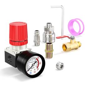 Bogerdack Ep-115 1/4 Inch Air Compressor Pressure Regulator With Gauge 0-180 Psi Regula