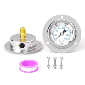 Ep-146 Bogerdack 0-5000psi Panel Mount Front Flanged Glycerin Filled Pressure Gauge 2.5 Inch Dial