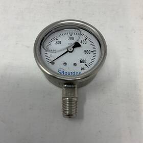 Mex3-d52.h27 Bourdon Mex3-d52.h27/0133 Pressure Gauge To 600 Psi