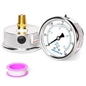 3498498965498763498431 Branded 60psi Liquid Filled Pressure Gauge 1/4 Inch Npt 2.5 Face Dial Stainless Steel Gly
