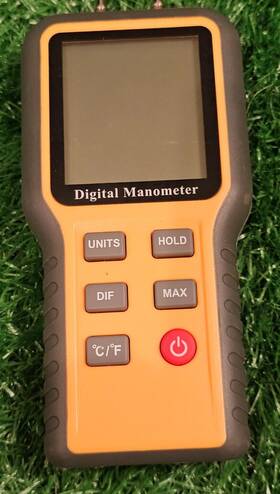 Qx-1201 Btmeter Digital Manometer - Air Pressure Gauge Tempertature Zero Setting Hvac