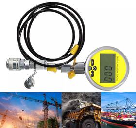 Buqp1603 Bu-auto 10000psi Digital Hydraulic Pressure Test Coupling Kit Gauge Manometer Tester Set