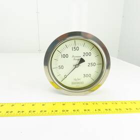 13222347 Budenberg Premium Range 6 Inch Pressure Gauge 0-300 Psi 13222347 Budenberg Premium Range 6 Inch Pressure Gauge 0-300 Psi