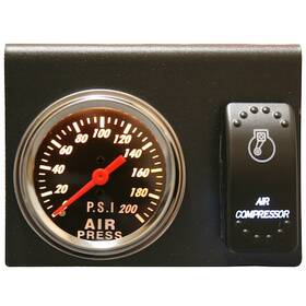 42078 Bulldog Winch 200psi Air Pressure Gauge Switch Bracket Set