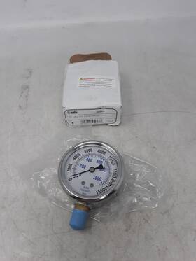 Gw2514 Bva Hydraulics 2.5 Inch Liquid-filled Pressure Gauge 15000 Psi 1/4 Npt Hydraulic Tool