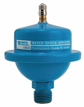 Lf150a Cai - Watts 4-5/16 Inch H Stainless Steel With Brass Adapter Water Hammer Arrestor Mnpt
