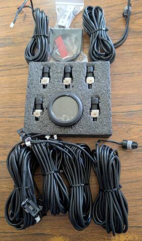 X004xtc9b3 Car 5 Air Suspension Pressure Gauge Set Sensors 12-24 Vdc 232 Psi New
