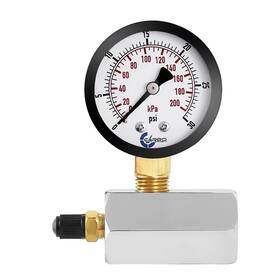 Carbo Instruments 810017352555 Gas Test Pressure Gauge 30 Pound Psi / 200 Kpa 3/4 Inch Fnpt