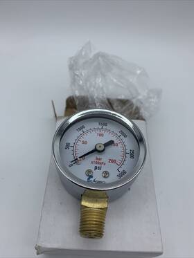 D20-csl-3.0k Carbo Instruments 2 Inch 1/4 Npt Streel Brass 3000 Psi