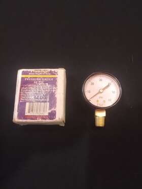L25-sscb-060 Carbo Instruments 2.5 Inch Liquid Filled Pressure Gauge - 60 Psi Stainless Steel Case Back Mount