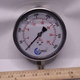 L40-ssl-400 Carbo Instruments Pressure Gauge Stainless Steel 1/4 Npt