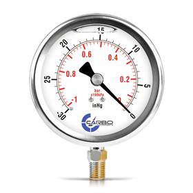 L40-ssl-v00 Carbo Instruments 4 Inch Pressure Gauge Stainless Steel Case Chrome Plated Brass Connection Lqiu L40-ssl-v00 Carbo Instruments 4 Inch Pressure Gauge Stainless Steel Case Chrome Plated Brass Connection Lqiu