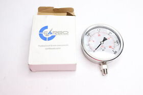 L40-ssl-600 Carbo Instruments Pressure Gauge Stainless Steel Case Liquid Filled 4inch