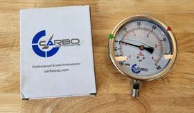 L40-ssl-v60 Carbo 4 Inch Pressure Gauge 1/4 Npt Lm -30hg 60psi