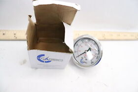 L25-ssb-400 Carbo Pressure Gauge Lqiuid Filled Chrome Plated Brass Connection 0-400 Psi Kpa