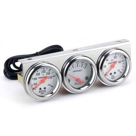 Btg0cs Carrfan 2ftft Triple Gauge Kit Volt Water Temp Oil Pressure