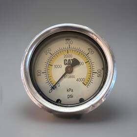 8t0850 Cat Pressure Gauge 4000 Kpa 580 Psi Back Mount With Quick Coupler