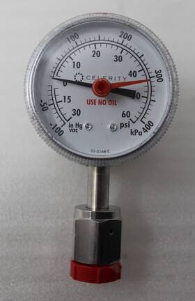01-0168-e Celerity Ips122 Type 2 Pressure Gauge 8-30 Vdc 60ma -30 To 60 Psi