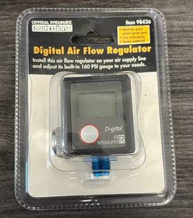 Central Pneumatic 792363984263 New Digital Air Flow Regulator 98426 Fast Free Shipping