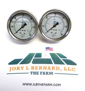 Ci302l-254h Ci Valve & Actuation And Pressure Gauge 0-300 Psi Lot Of 2 Surplus