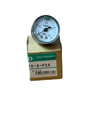 G41d-8-p04 Ckd Analog Pneumatic Pressure Gauge Back Mount R1/4 0-0.4 Mpa Range G41d-8-p04 Ckd Analog Pneumatic Pressure Gauge Back Mount R1/4 0-0.4 Mpa Range