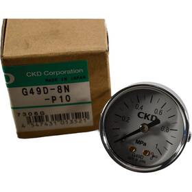 G49d-8n-p10 Ckd New 0-1.0mpa Pneumatic Pressure Gauge R1/4 Back Mount G49d-8n-p10 Ckd New 0-1.0mpa Pneumatic Pressure Gauge R1/4 Back Mount