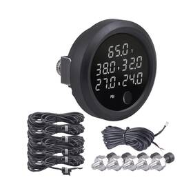 Apm-y02-cb-05-wt Cnraqr Five Display Air Suspension Gauge Ride Pressure 2inch... Fast Ship