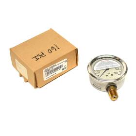 68049-31 Cole-parmer New Filled Pressure Gauge 2.5in 160psi 1/4 Inch Lower Nsf