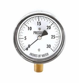 Kc25-60h2o Cole-parmer Kc25-60 Inch H2o Pressure Gauge 1/4 Npt M Process Connection To 60 Wate