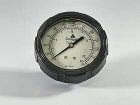 0073881 Compair Kellog 2-1/2 Inch Oil Filled Pressure Gauge 1/2 Npt Ctr Back Mount 0-300 Psi