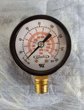 18-3285-000 Cornelius 183285000 Gauge 160 Psi 2 Inch 1/4 Npt