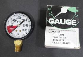Gs242 Cpi New Continental 3000 Psi Lht Pressure Gauge 2 Inch Dial 1/4 Npt Gs242 Cpi New Continental 3000 Psi Lht Pressure Gauge 2 Inch Dial 1/4 Npt