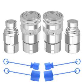8217 Cplbrb 1/2’ ’ Npt-2set 1/2 Npt Flat Face Hydraulic Quick Connect Couplers/couplings With