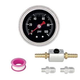 Cyonruan 445048248282 1/8 Inch Npt Back Mount Fuel Pressure Gauge Glycerin Filled 1-1/2 Dial Size 0-100 Cyonruan 445048248282 1/8 Inch Npt Back Mount Fuel Pressure Gauge Glycerin Filled 1-1/2 Dial Size 0-100