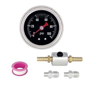 Cy017 Cyonruan 1/8 Inch Npt Back Mount Fuel Pressure Gauge Glycerin Filled 1-1/2 Dial Size 0- Cy017 Cyonruan 1/8 Inch Npt Back Mount Fuel Pressure Gauge Glycerin Filled 1-1/2 Dial Size 0-