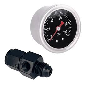 Cy032 Cyonruan Universal Fuel Pressure Gauge Liquid 0-100psi Oil Press 1/8 Inch Npt With A