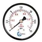D25-bscb-015 Carbo Instruments Pressure Gauge Black Steel Case Npt Back Psi