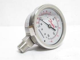 027g9990 Danfoss 241708 New-no Box Refrigeration Gauge Ss -30hg 150psi 2.5 Inch