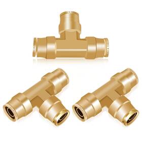 D-tj-t03 Daptemn 1/2 Inch Dot Air Line Fittings 3pcs Brass Brake Fitting Od Tube Pu