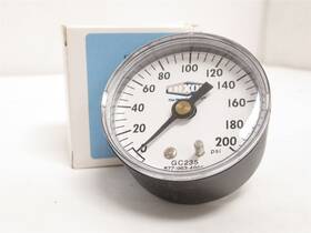 225393 Dixon Gc235 New In Box Dry Pressure Gauge 0-200psi 2 Inch Face