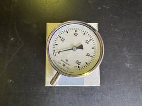 Glss100 Dixon Stainless Steel Liquid Filled Gauge 2-1/2 Inch Face 1/4 Lower