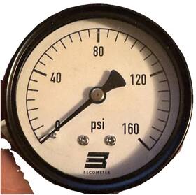 Pa158l-160 Durachoice 1-1/2 Inch Utility Pressure Gauge Black Steel 1/8 Npt 0-160psi Back Mount