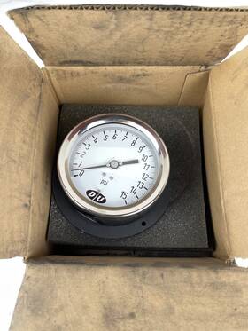 41010221 Duro Instruments Gauge 0-15 Psi Dial Size 4.5 Inch Conn. 1/4 Npt Bm