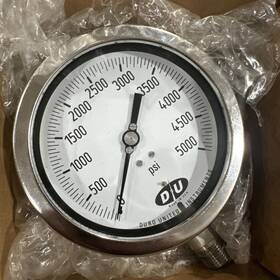 42071733-cert Duro Instruments 42071733 Pressure Gauge 0-5000psi 1/2 Inch Npt 207 4.5 #b6