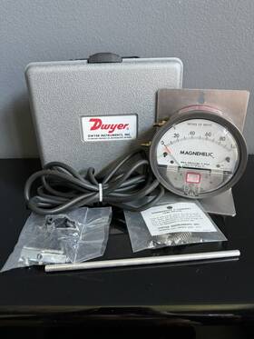 Dwyer 094700787385 Instruments 2001 Magnehelic Pressure Gauge 0-1.0 In H2o With Case