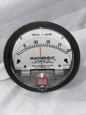 2000-00n Dwyer 2000-0n Magnehelic Series 2000 Differential Pressure Gauge Model