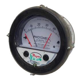 3000-0mr Dwyer Photohelic Pressure Switch/gage 0-0.5inh O Range 25psi Max