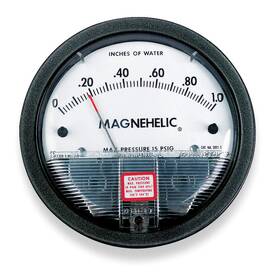 1w489 Dwyer 749321358765 2003 Pressure Gauge To 3 In H2o