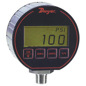 Dpg-108 Dwyer Digital Pressure Gauge 3 Dial Size Blk