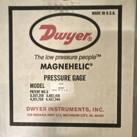 Dwyer W36t Magnehelic Pressure Gauge 22 In W.c. 4 Face 1/8 Conn